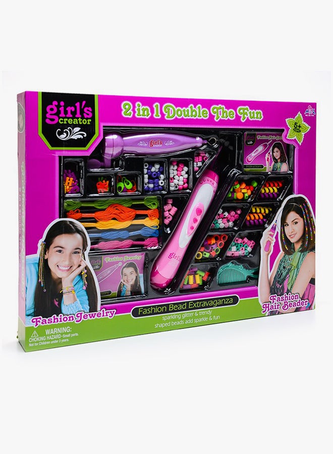 Girl's Creator 2-In-1 Double The Fun Hair Beader - Image 2