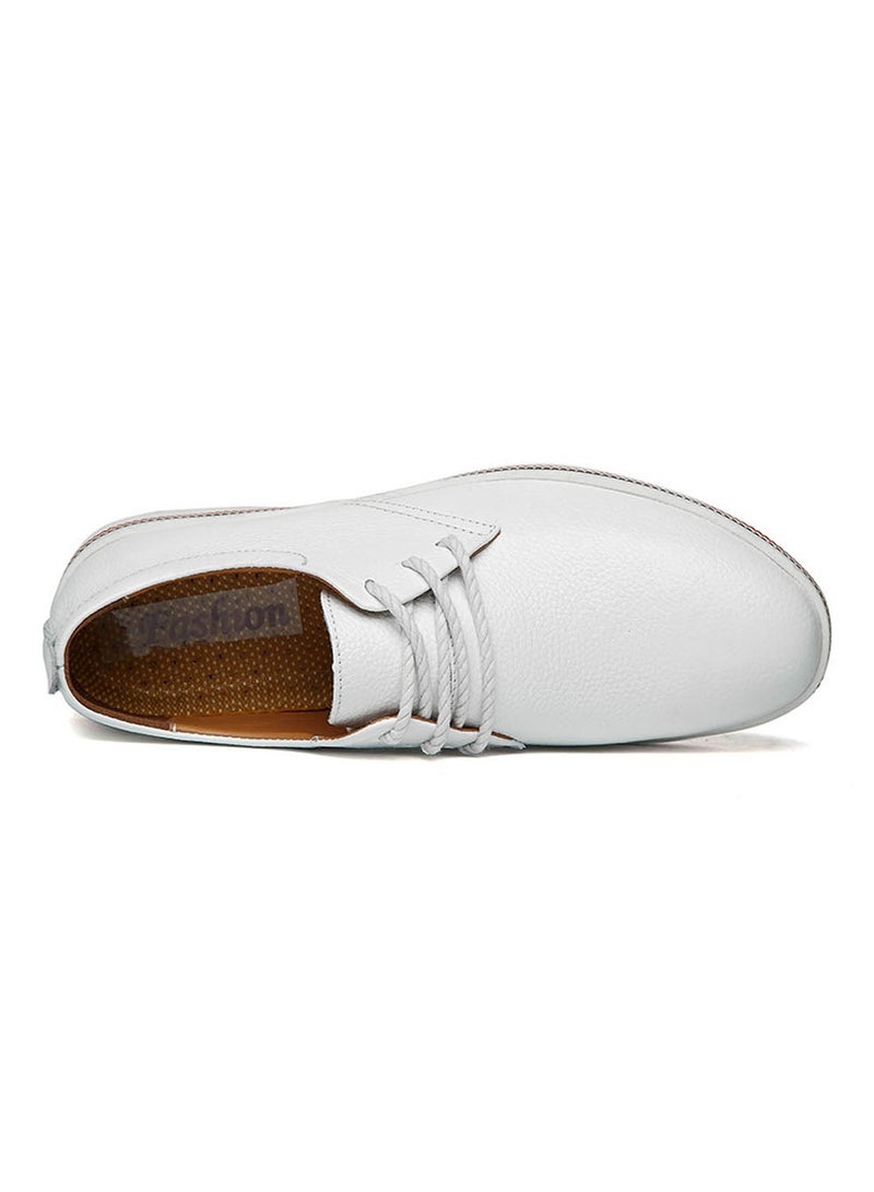 Casual Leather Oxford Shoes Fatd-Ls-8819-White White/Black/Red White/Black/Red  - Image 1