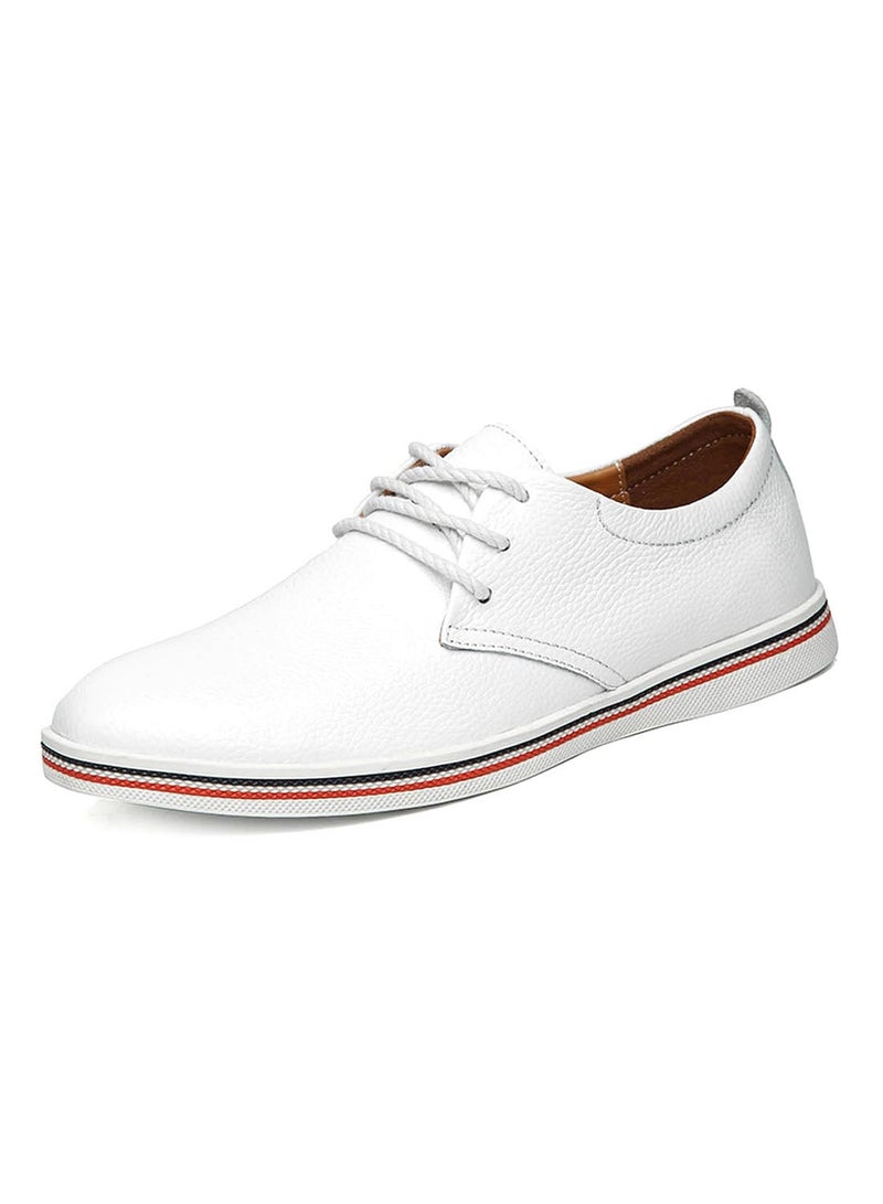 Casual Leather Oxford Shoes Fatd-Ls-8819-White White/Black/Red White/Black/Red  - Image 2