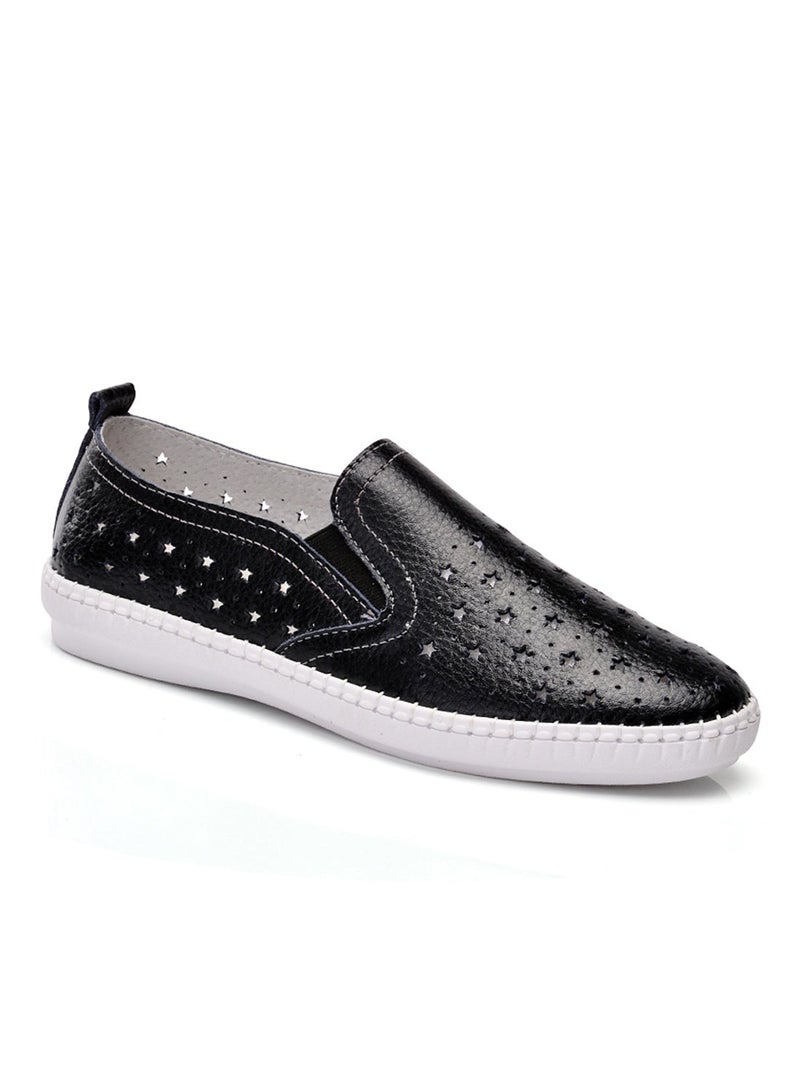 Casual Stars Low Top Sneakers Fatt-Tom-1044 Black  - Image 1