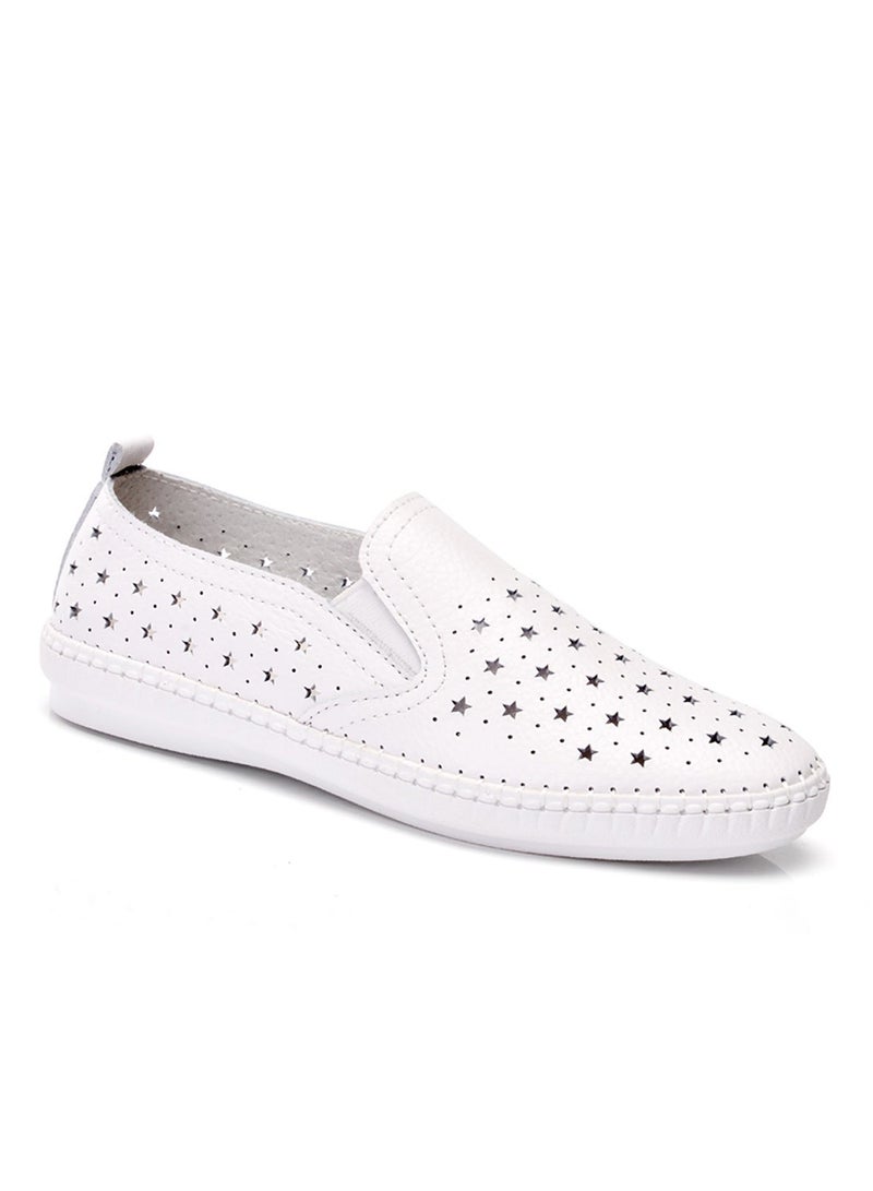 Casual Stars Low Top Sneakers Fatt-Tom-1044 White  - Image 1