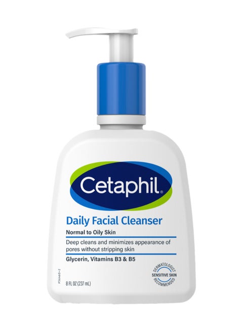 Daily Facial Cleanser, Normal To Oily Skin, 8 Oz 237ml