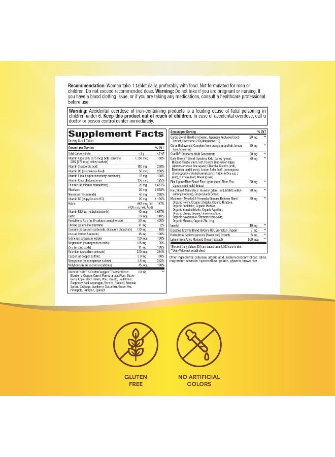Nature's Way - Women's Ultra Multivitamin 60 Tablets Packaging May Vary - Image 1