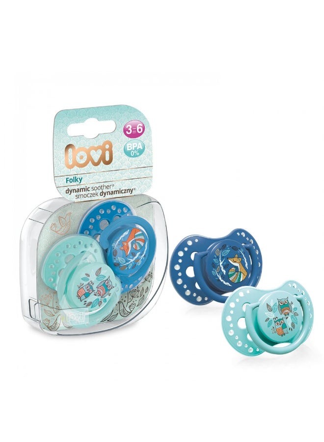 lovi Folky Boy Dynamic Soother 3-6M  - Image 1