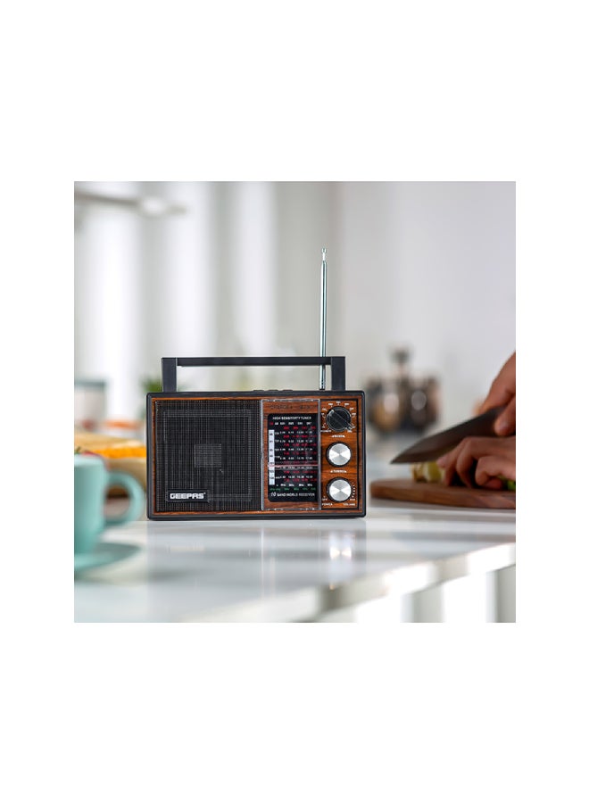 GEEPAS Rechargeable 10-Band Radio 2724474189174 Grey  - Image 3