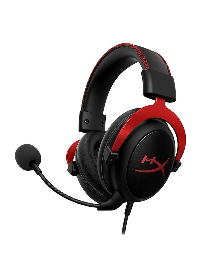 Cloud II Gaming Headset for PC And PS4 And Xbox One Nintendo Switch Red Wired -Black