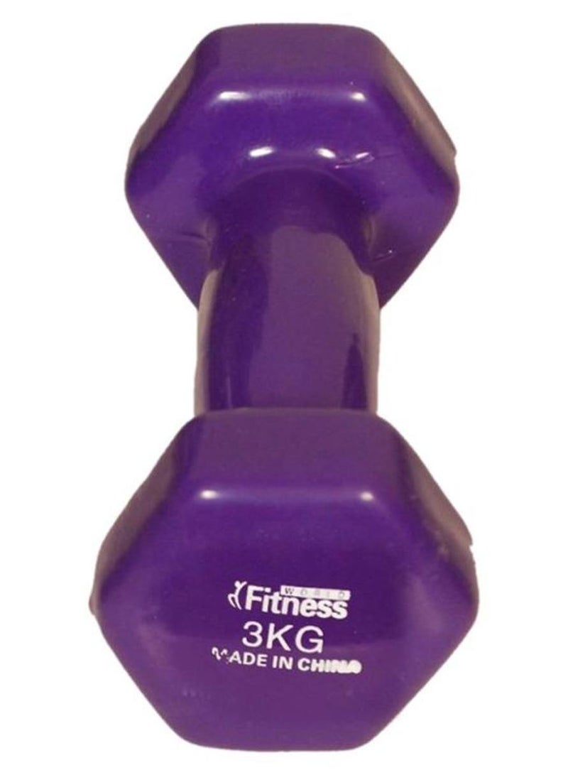 Fitness World Dumbbell Weight 3kg - Image 1