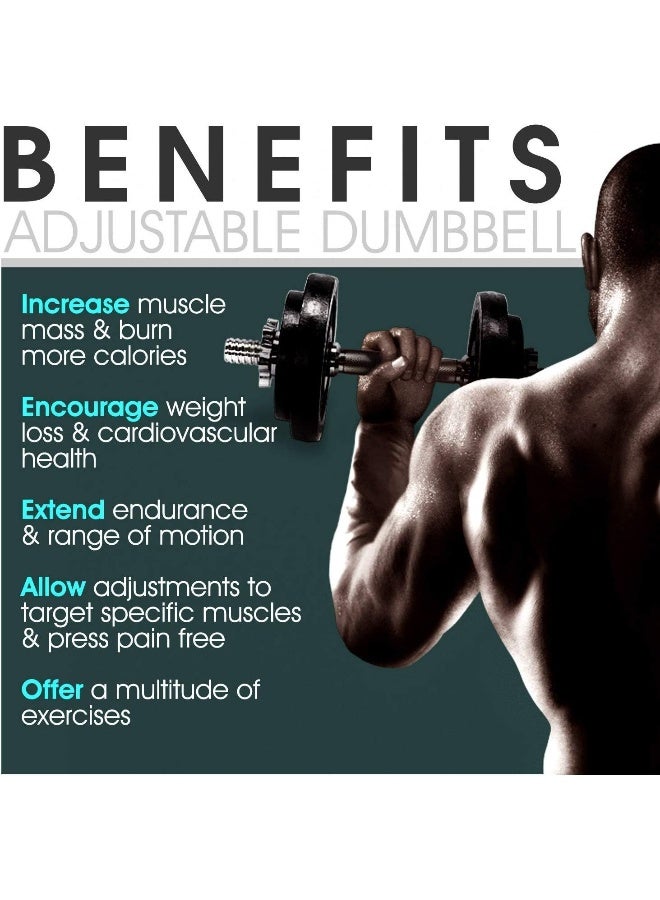Fitness World 21-Piece Integrated Dumbbell With Storage Box 30kg  - Image 4