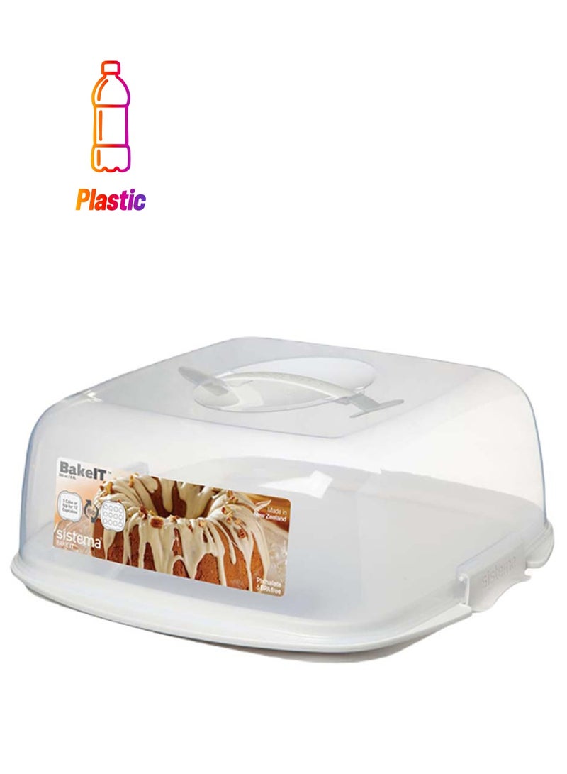 sistema - Cake Box With Lid White - Image 1