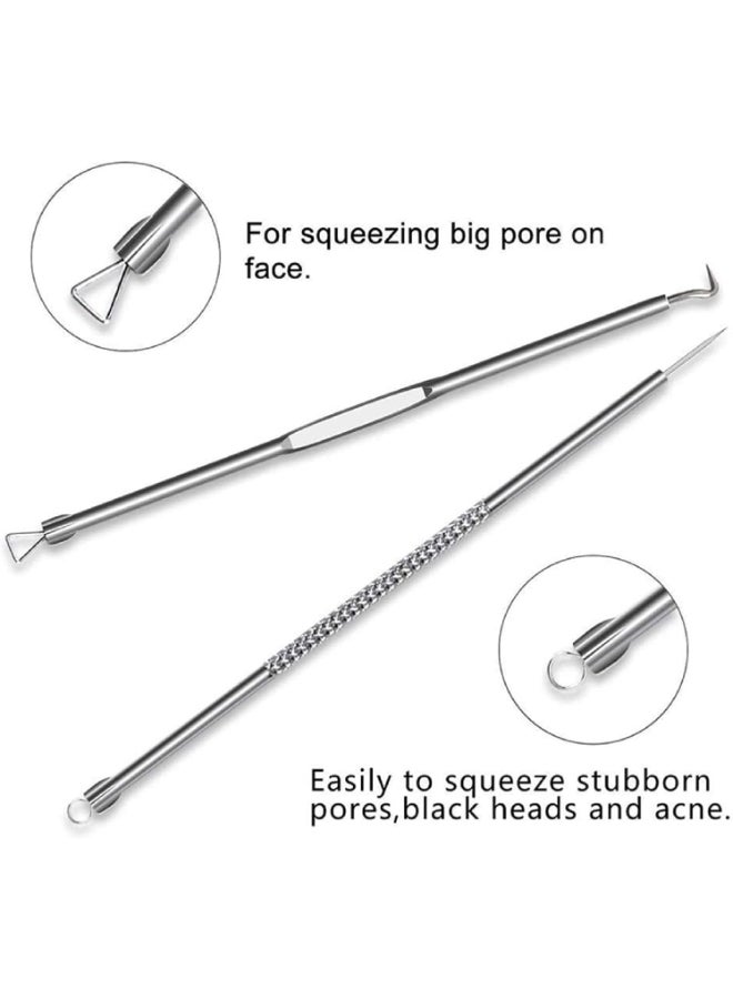 DUcare 4 Piece Blackhead Removal Tool Set F11-G silver 4 Piece  - Image 2