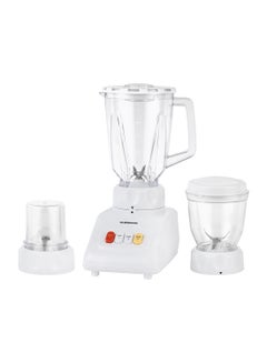 أولسنمارك طقم 3 في 1 مكوّن من عصارة وخلاط وقطاعة 1.5 L 600 W OMSB2054S أبيض/ شفاف  - Image 2