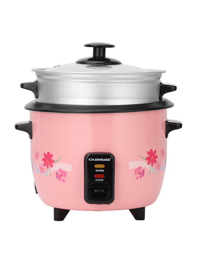 3-In-1 Automatic Rice Cooker- OMRC2250H, 400W, 1.0L Capacity, Steam And Keep Warm, Aluminum Outer Steamer With A Non-Stick Inner Pot 1 L 400 W OMRC2250H Pink - pnsku/N16880277A/45/_/1730299640/d986cf7c-5340-4299-ae23-9c1448500082