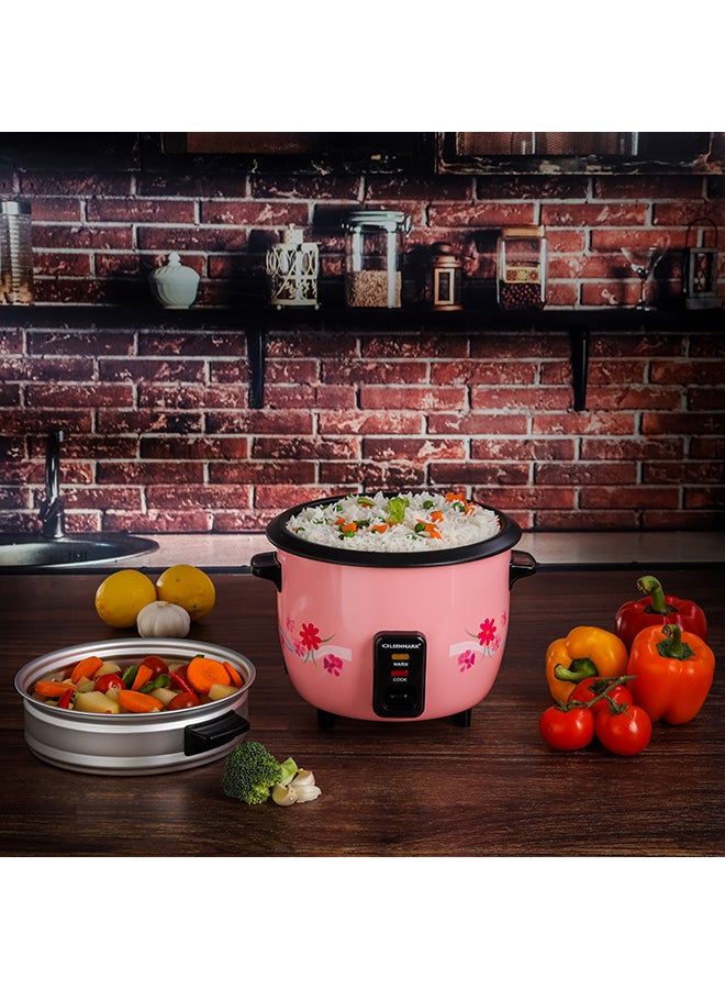 3-In-1 Automatic Rice Cooker- OMRC2250H, 400W, 1.0L Capacity, Steam And Keep Warm, Aluminum Outer Steamer With A Non-Stick Inner Pot 1 L 400 W OMRC2250H Pink - pnsku/N16880277A/45/_/1730299641/e533b9c3-701e-44b0-9aaa-d9e7d290c269