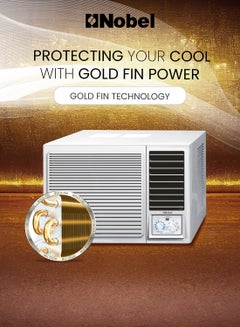Nobel Window Air Conditioner 1.5 Ton, 18000 BTU/H, Cooling Only, Mechanical Control Type, 2925W Max Power Input, R410 Refrigerant, Rotary Compressor, Efficient Cooling Solution NWAC-18C White  - Image 4