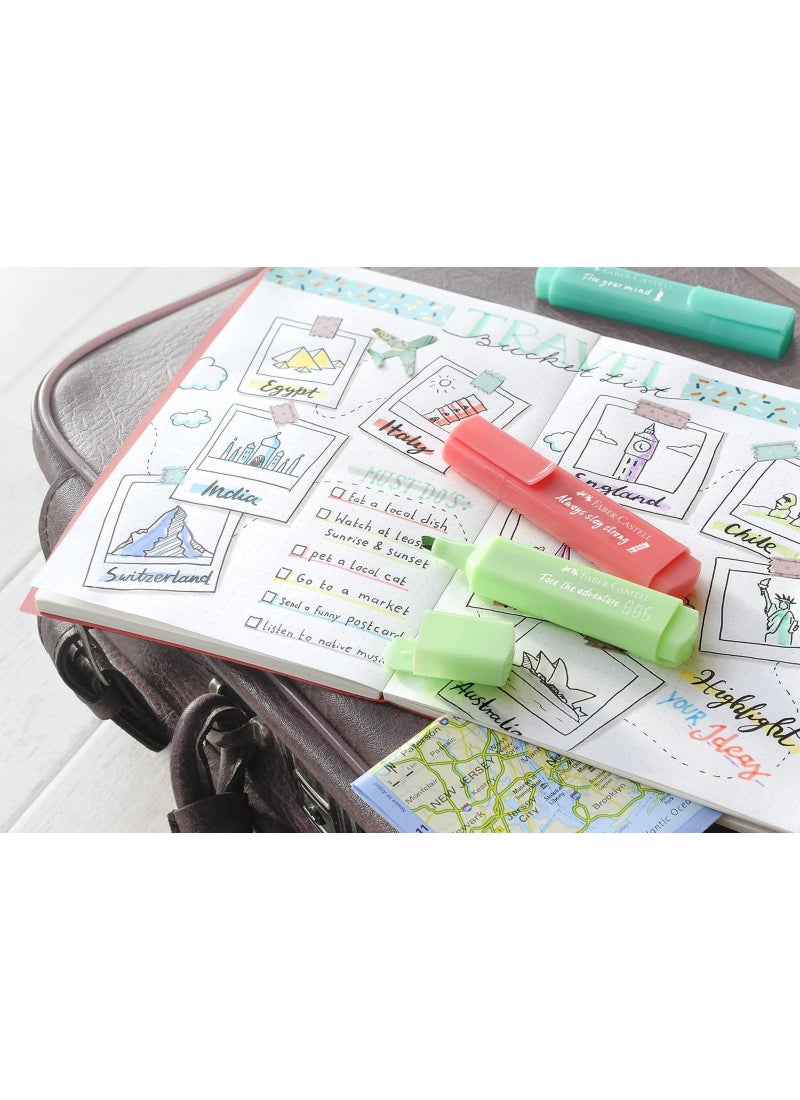 فابير كاستل طقم أقلام تحديد وتظليل باستيل من 4 قطع متعدد الألوان - Image 2