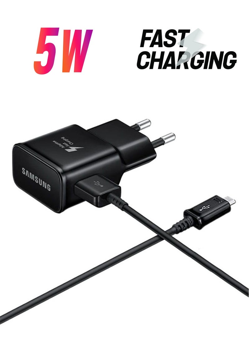 Samsung Micro Travel Adapter With USB Cable Black 