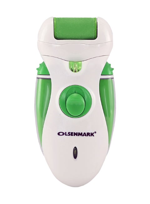 4 in 1 Rechargeable Lady Epilator OMLS3097, Cordless Using, Includes Clipper, Epilator, Shaver and Roller 2 Speed Option Green/White