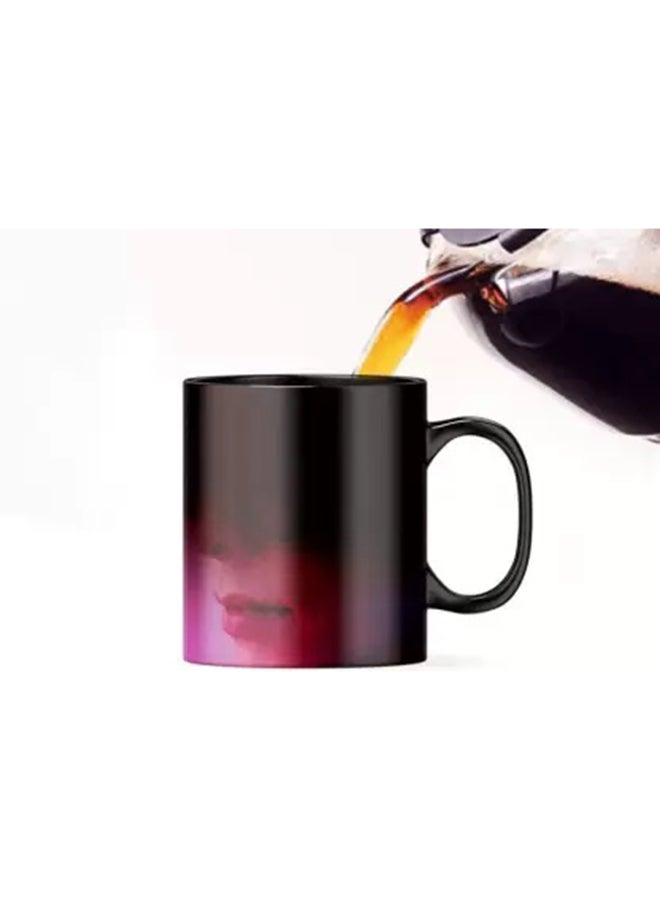 Decalac Magic Mug With Inner Heart Handle Black/White  - Image 2