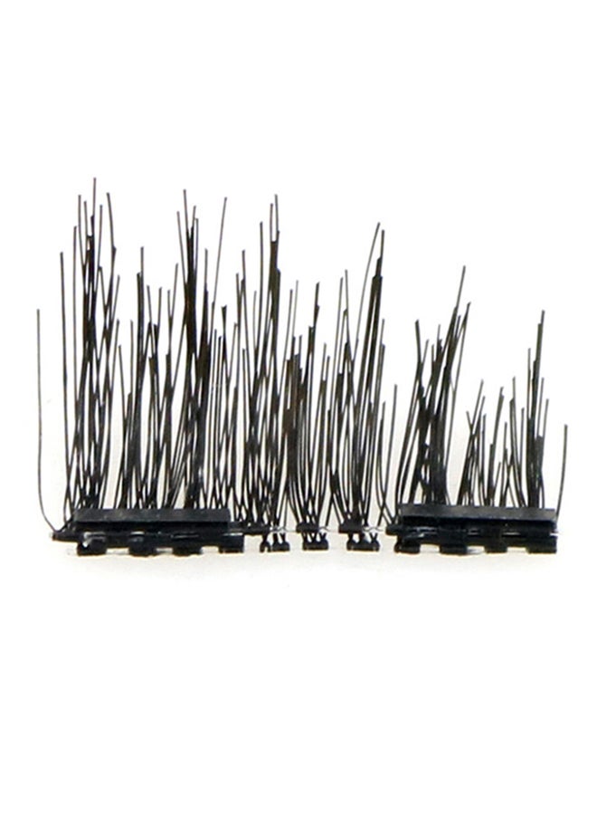 ANSELF 8 Piece Magnetic Lashes with Tweezers Set Black/Pink - Image 2