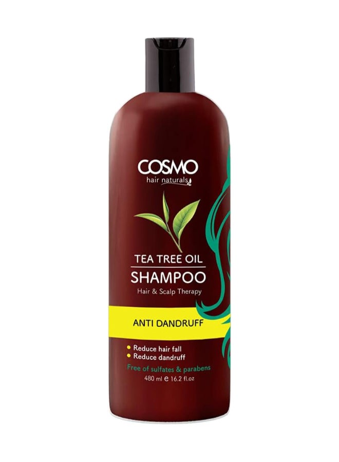 COSMO Tea Tree Oil Anti-Dandruff Shampoo 480ml  - Image 1
