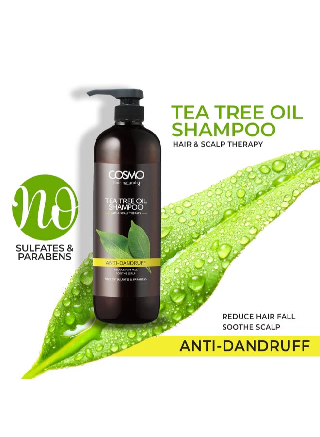 COSMO Tea Tree Oil Anti-Dandruff Shampoo 480ml  - Image 4