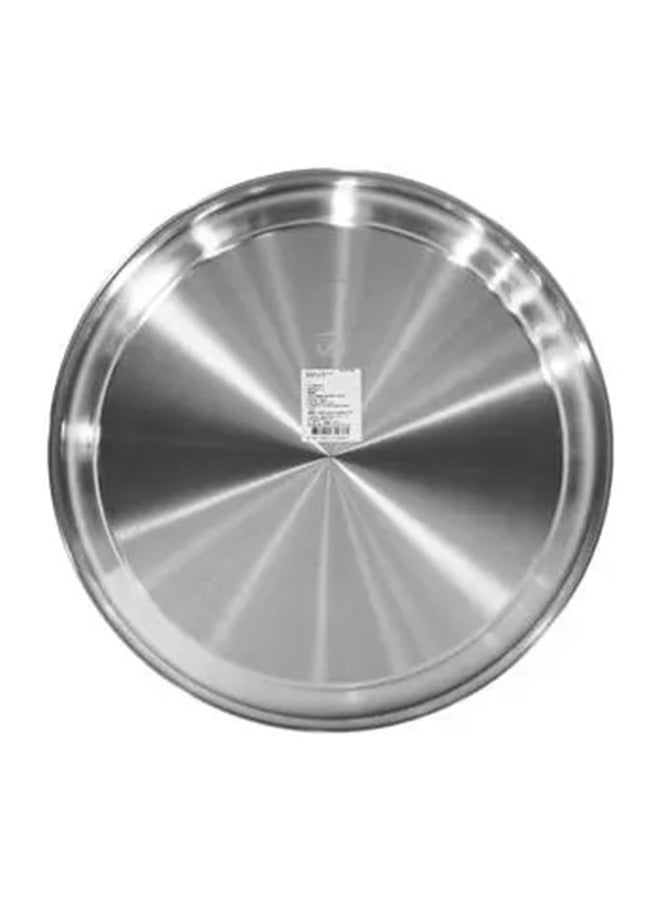 Round Dinner Plate Silver 35cm  - Image 3