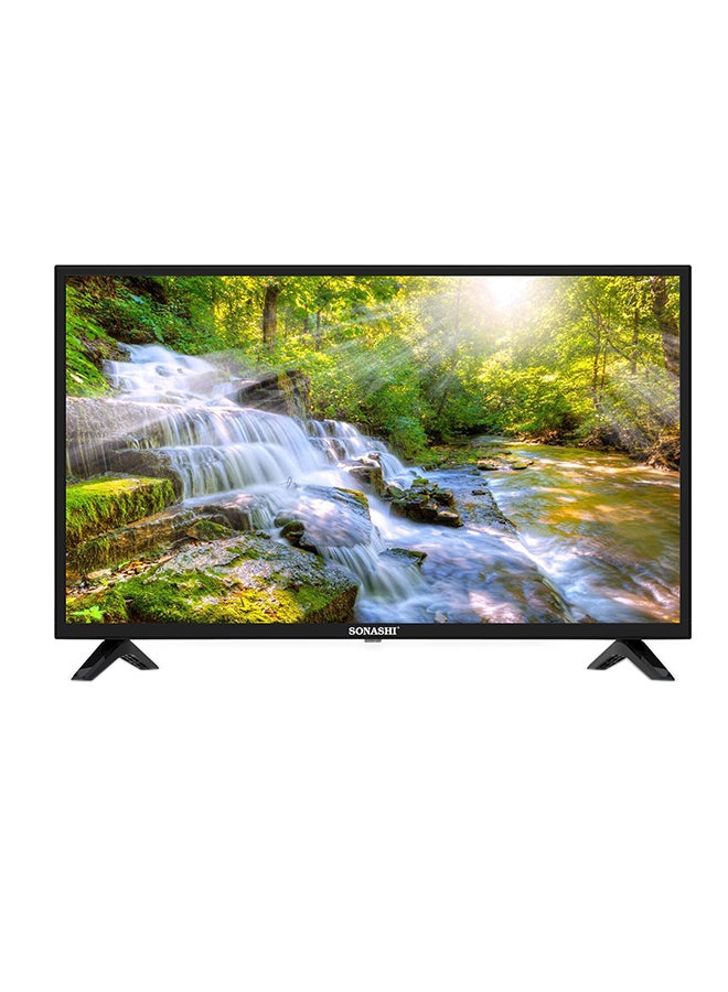32-Inch High Definition Led Tv With Smart And Wifi Function - Remote Control Wide Viewing Angle With Dynamic Sound Hdmi / Usb Ports / Vga Jack / Pc Audio Input Led Smart Tv SLED-3208SHD Black