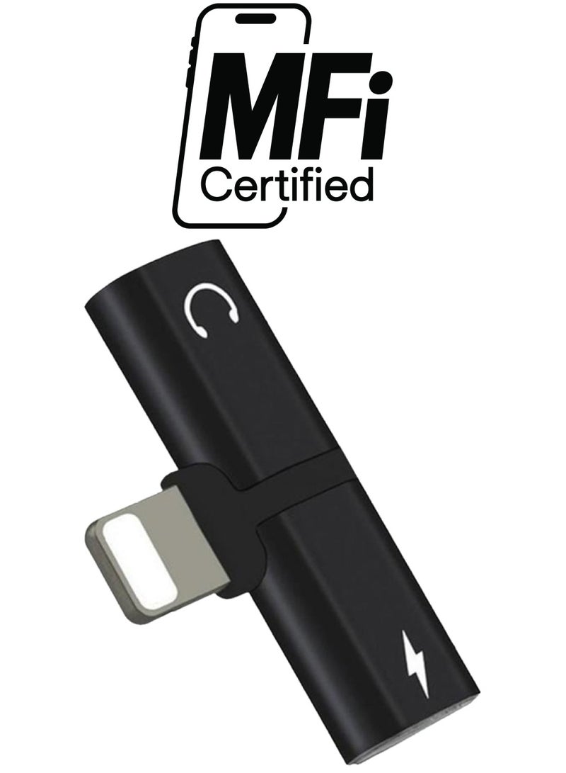 2-in-1 Lightning Adapter Black