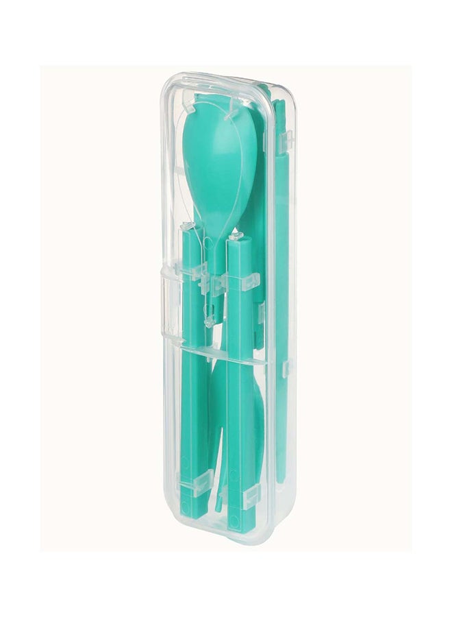 Sistema Cutlery Set To Go Green : Utensil Set - Travel-friendly - Portable - Reusable - BPA-free Green