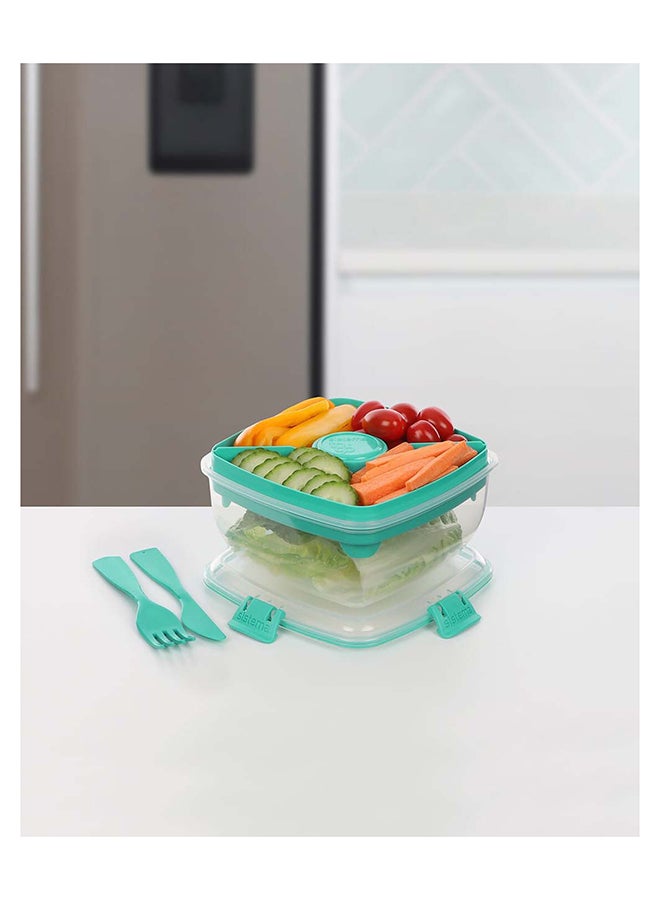 سيستيما وعاء سلطة سهل النقل أخضر - Image 4