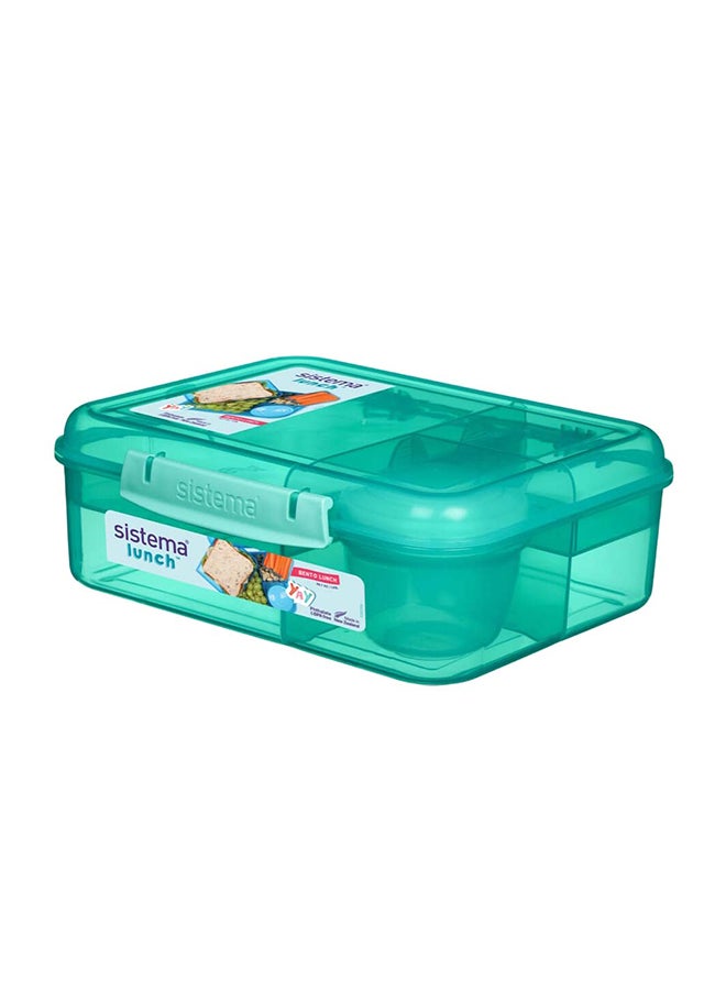 sistema - Sistema Bento Lunch Box 1.65L Green : Meal Container - Leak-proof - Portable - BPA-free Green - Image 1