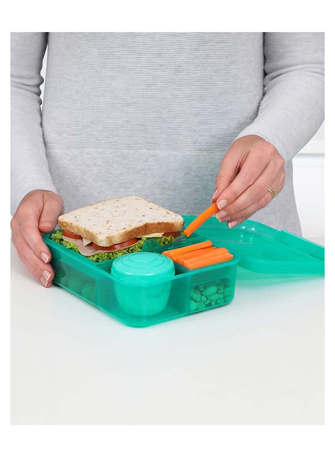 sistema - Sistema Bento Lunch Box 1.65L Green : Meal Container - Leak-proof - Portable - BPA-free Green - Image 1