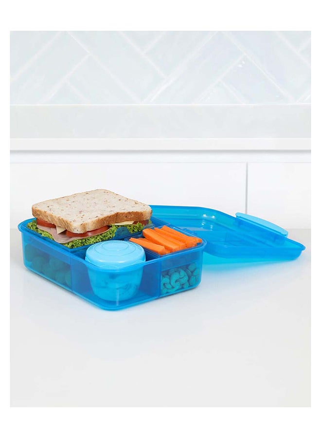 sistema - Sistema Bento Lunch Box 1.65L, Meal Container - Leak-proof - Portable - BPA-free Blue - Image 1