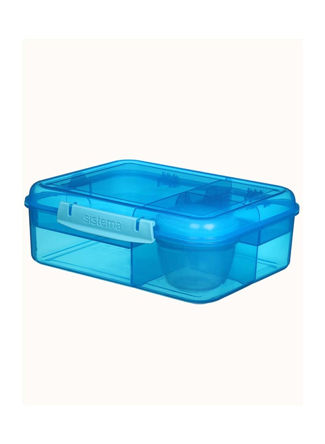 sistema - Sistema Bento Lunch Box 1.65L, Meal Container - Leak-proof - Portable - BPA-free Blue - Image 1