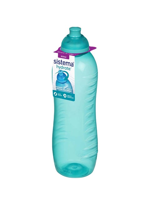 Sistema Twist 'N Sip 620ml Squeeze Water Bottle Green- Leak-proof Multicolour