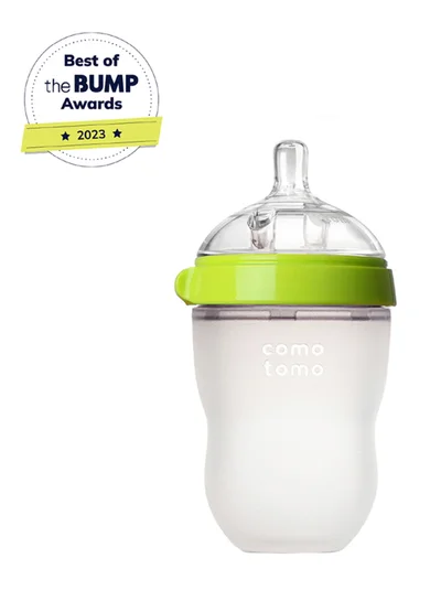 comotomo Pack Of 1 Nature Feel Baby Feeding Bottle 250ml - Green
