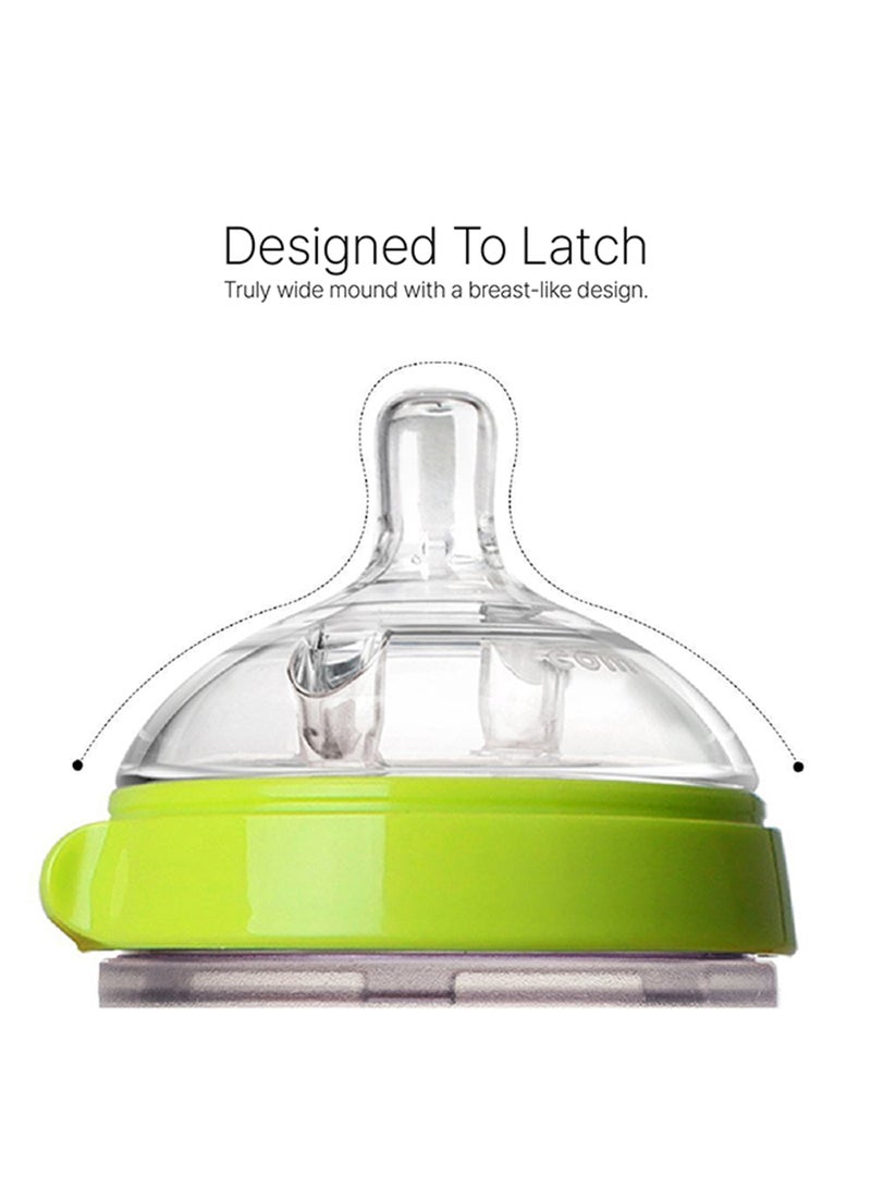 Pack Of 1 Nature Feel Baby Feeding Bottle 250ml - Green - pnsku/N17408719A/45/_/1724246982/79583c42-b392-4a71-848a-521864ab6527