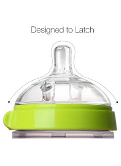 comotomo Natural Feel Silicone Baby Bottle, Pack Of 2 250ml Green  - Image 5