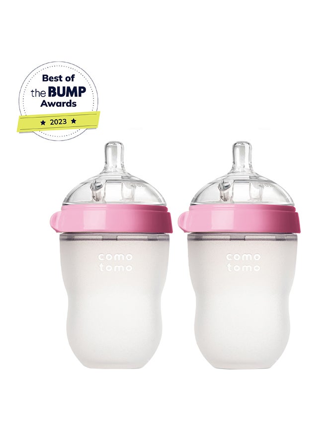 Nature Feel Baby Feeding Bottle 250ml Pack Of 2 Pink - pnsku/N17408724A/45/_/1715411576/0fc8ddc9-2736-4e2b-9c04-6a9fdf34d83a