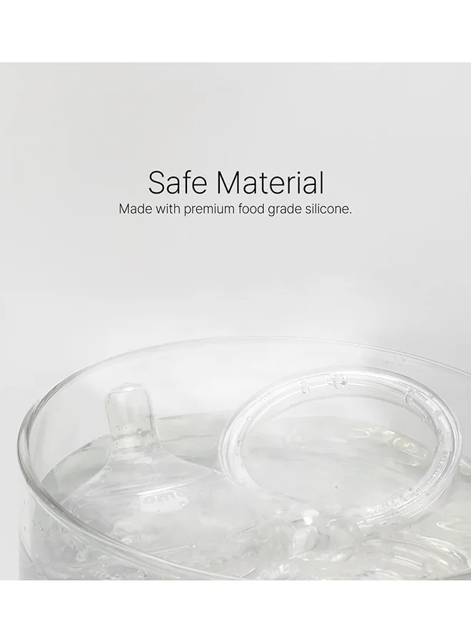 comotomo Pack Of 2 Natural Teat Silicone Nipples Variable Flow, 6m+