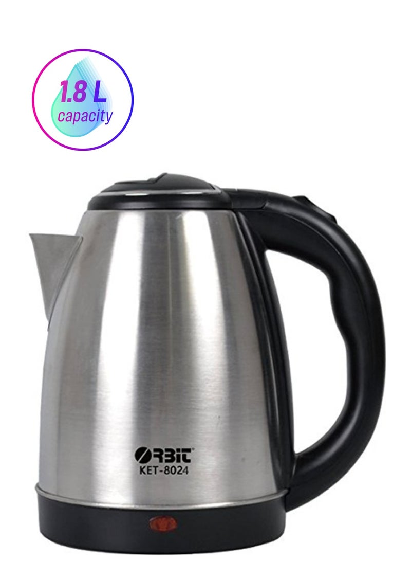 ORBIT Countertop Kettle 1.8L 1.8 L 1500 W KET-8024 Black/Silver