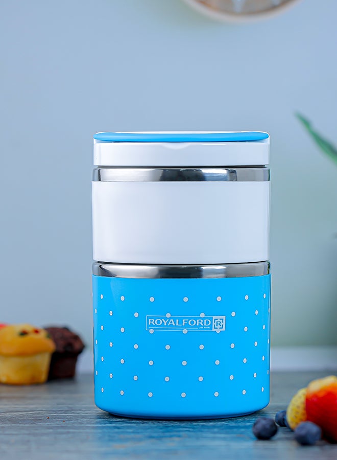 930Ml Two Layer Satinless Steel Lunch Box Pp Meterial Out Side,Filled With Pu Foam,Stainless Steel Inner Assorted Color 930ml