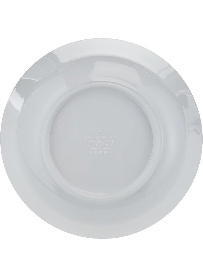 دينويل وعاء لتقديم الطعام من الميلامين أبيض 21سم - Image 3
