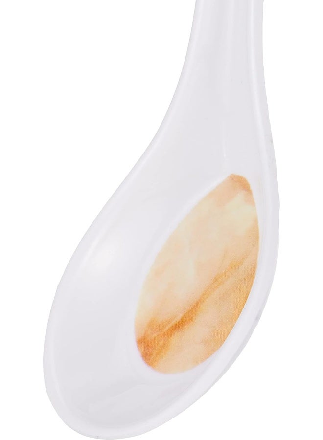 دينويل ملعقة شوربة هوتينسيا من الميلامين أبيض 13.5سم - Image 3