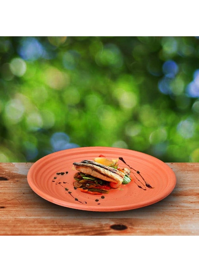 دينويل طبق عشاء تيراكوتا بني 7.5بوصة - Image 1