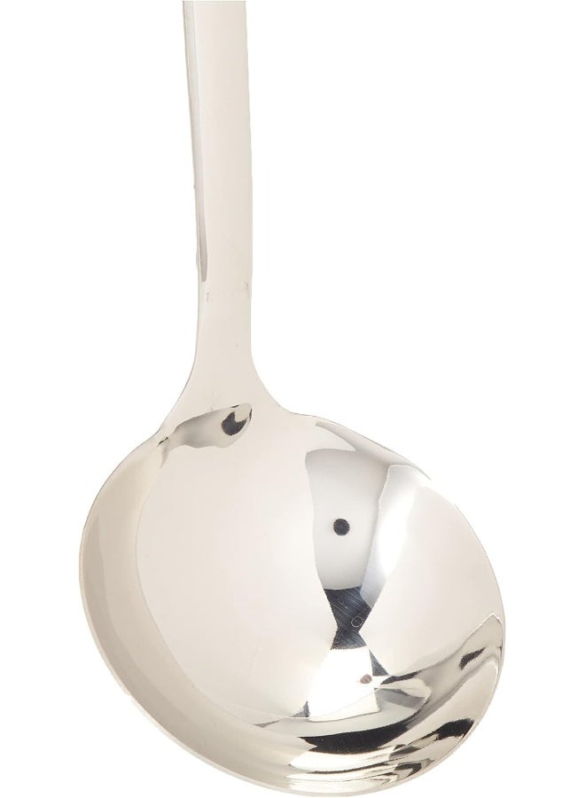 راج مغرفة بمقبض خشبي فضي/بني 36سم - Image 3