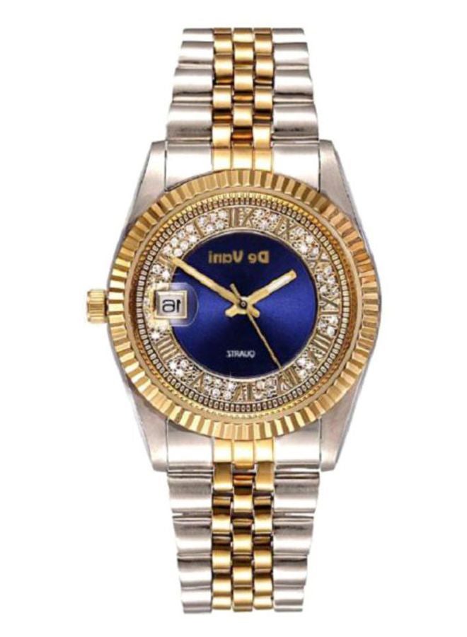 دي فاني ساعة يد كوارتز بعقارب مقاومة للماء وسوار من الستانلس ستيل طراز D3011 - Image 3