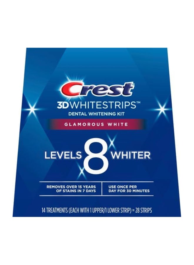 Crest - 3D White Glamorous Dental Whitening Kit 28 Strips 50grams - Image 1