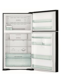 HITACHI 710 Gross & 510 Net Capacity  Top Mount Double Door Refrigerator, 2 Doors, Dual Fan Cooling, Twist Ice Tray ,Tempered Glass,  RV710PUK7KBSL Silver RV710PUK7KBSL Silver  - Image 3