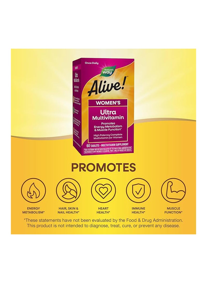 Nature's Way Once Daily Womens Ultra Multivitamin  60 Tablets - Image 5